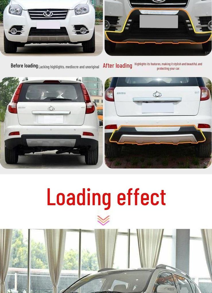 Защитные дуги переднего и заднего бамперов Geely Eagle GX7