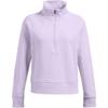 Solid Color Logo Pattern Mock Neck Pullover Long Sleeve Sweatshirt Women Sweatshirt Light-Purple 1379492-535