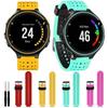 Двухцветный силиконовый ремешок с ромбовидными отверстиями для Garmin Forerunner 220/230/235/620/630