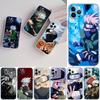 PP49 Naruto Kakashi Soft Shell Transparent Phone Case for Motorola Moto G7 G8 G9 G84 G85 G73 G24 G15 Z2 Play Power Plus