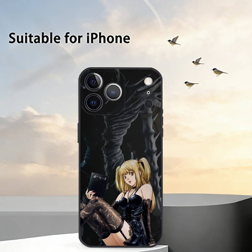 Чехол для телефона с аниме Тетрадь смерти Для iPhone 17, 16, 15, 14, 13, 12, 11 Plus, Pro Max, Другие Мягкий черный чехол