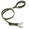 Beanspet Dog Double Locking Lead with Two Snap Double Layer Easy To Dog Large Multifunctional Lead, Hooks, Leather, Hold, Lead, Small, Medium, Dogs,