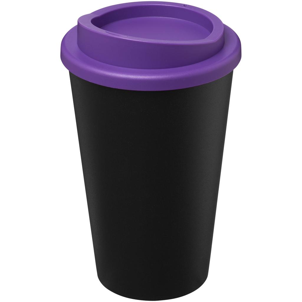 Americano "Eco" recycled 350 ml thermal tumbler Solid black