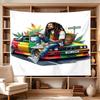 Bob Marley Reggae Good Bad Beautiful Clear Pattern Tapestry, Wall Decor for Apartment, Studio and Photoshoot Backdrop