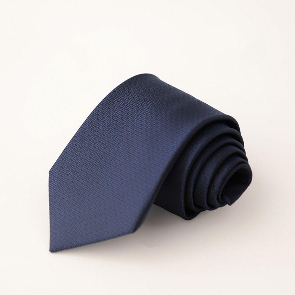 Solid Color Mens Necktie Trendy Gentlemen Men's Wedding Tie Classic Striped Neck Ties For Business