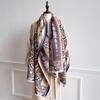 Women Winter Cashmere Scarf Pashmina Shawls Wraps Design Print Female Thick Warm Scarves Echarpe Thick Blanket Stoles