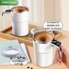 Automatic Mixing Cup with Temperature Display Function, Automatic Magnetic Mixing Coffee Cup, Travel Thermos Cup for Milk Chocolate Mocha