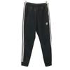 Adidas Логотип Trefoil Спортивные штаны M черный 3 полоски трикотаж Мужские Б/У