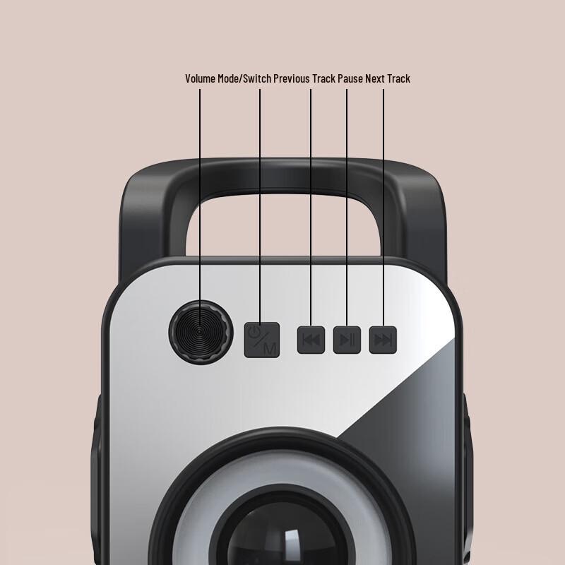 Портативная уличная Bluetooth-колонка Malata M+5230, штекер CN (адаптер в комплекте) (Китайская версия)