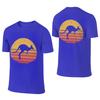 Kangaroo Retro Hong Kong Style Reversible Tshirt Retro Street Fun Prints Cotton Tee