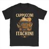 Футболка Cappuccini Itachini Летняя Итальянский Мем Мозговая Гниль Смешные Хлопковые Футболки Мужские Трендовый Дизайн Футболка Топы с Коротким Рукавом