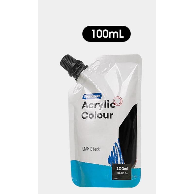 Самонесущая сумка 100 мл, водонепроницаемые акриловые краски, портативная маленькая упаковка, сумка для дополнений к краскам, студийные принадлежности для занятий искусством