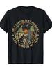 Desert Graphic T-Shirt - Black Tee with Cactus, Sun, Rocks Sizes S-5XL