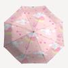 1pc sanrio Umbrella Portable Folding Umbrella Iron Frame Hole Bone Structure Outdoor Home Umbrella