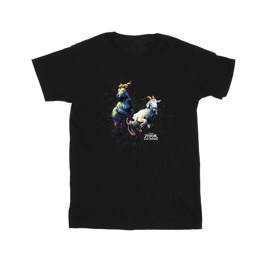 Marvel Mens Thor Love And Thunder Toothgnasher Flames T-Shirt