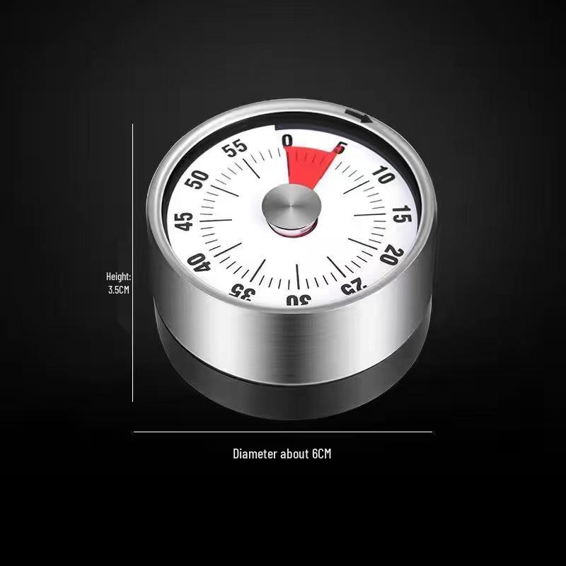 Stainless Steel Magnetic Kitchen Timer for Cooking and Study