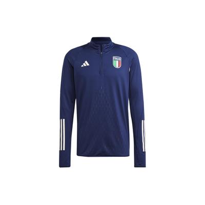 Футболка Italien Tiro 23 Pro с длинным рукавом и полосатым логотипом, мужские топы, темно-синие, HS9848