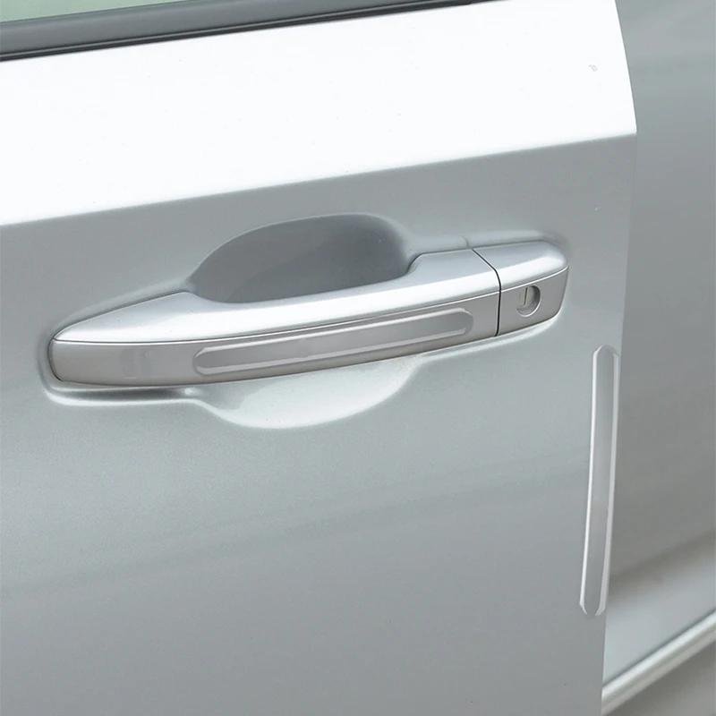 4/6PCS car door edge transparent protective adhesive anti-collision anti-scratch body decorative strip car body bumper strip