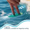 Mini Finger Surfboard Water Floating Balance Toy for Pools Bathtubs Pocket-sized Plastic Surfing Fingerboard for Kids Adults
