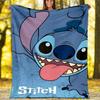 1pc S-Stitch10 Theme Blanket - Digital Print, Polyester, Cozy for All Seasons, Perfect for Outdoor, and Travel