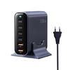 Мощный адаптер-зарядное устройство 110 Вт, 2xUSB + 4xType C для планшетов, телефонов, технология быстрой зарядки и широкая совместимость