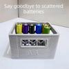 Large Capacity Durable Plastic Organizer 30/20 Compartments Battery Storage Organizer  Gift