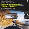 Solar TPMS Tire Pressure Monitoring System Temperature Warning Fuel Save With 4 External Sensors Car Tyre Pressure Monitor