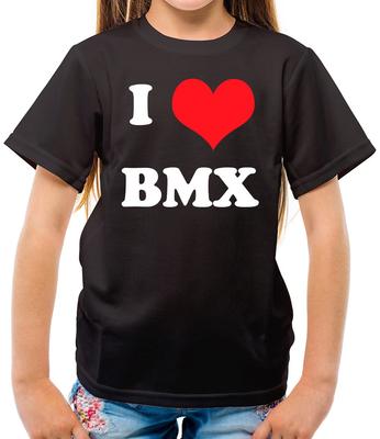 Я люблю BMX - Детская футболка - Велоспорт - Велосипед - Гонки - Велогонщик - Катание-Мотокросс