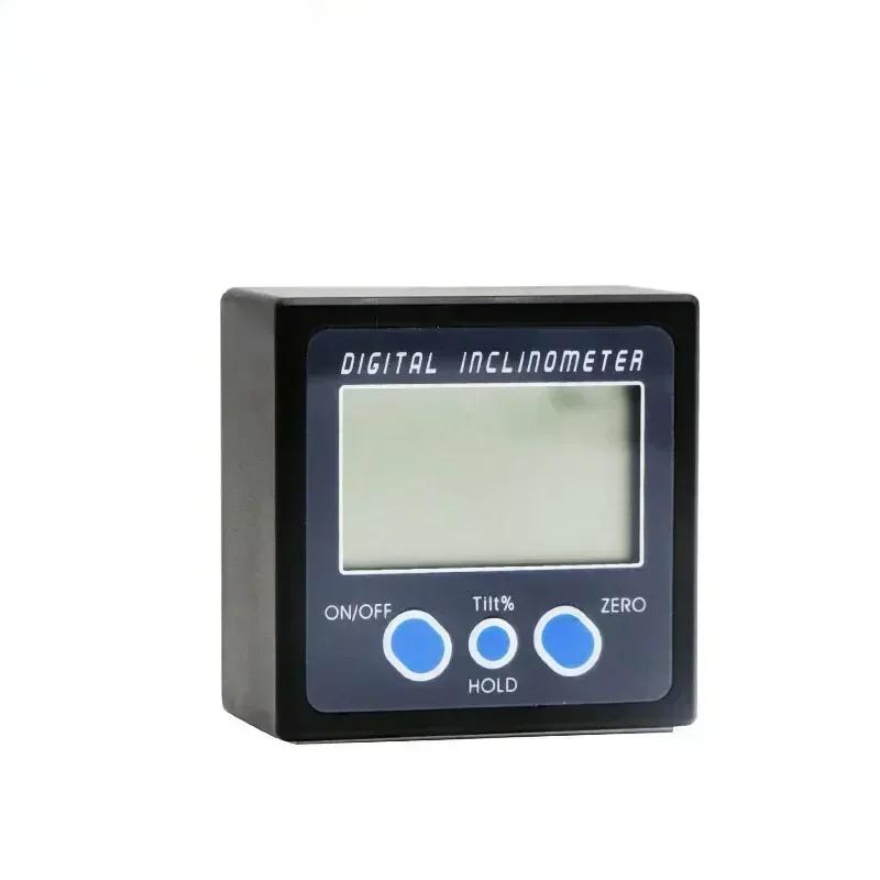 Digital Bevel Box Mini Digital Protractor Angle Meter Level Gauge Magnetic Base Digital Plastic Inclinometer Angle Finder
