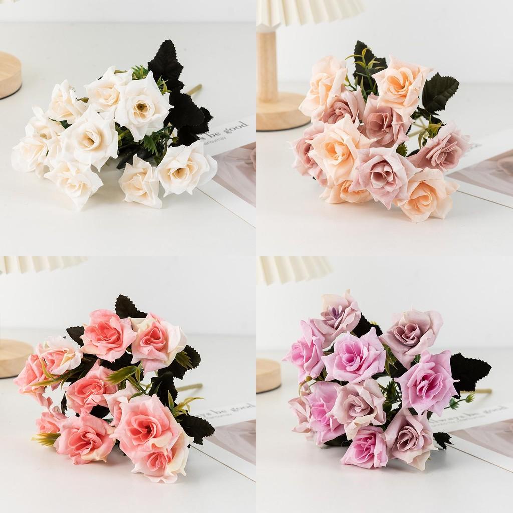 Rose Simulation Flower Dining Table Living Room Decoration Props Flowers