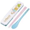 Chopstick Spoon Combination Set 18cm Antibacterial Treated Lunch Box for Adults Comes with Silicone Cushion and Doesn't Make a Sound Made In Ja