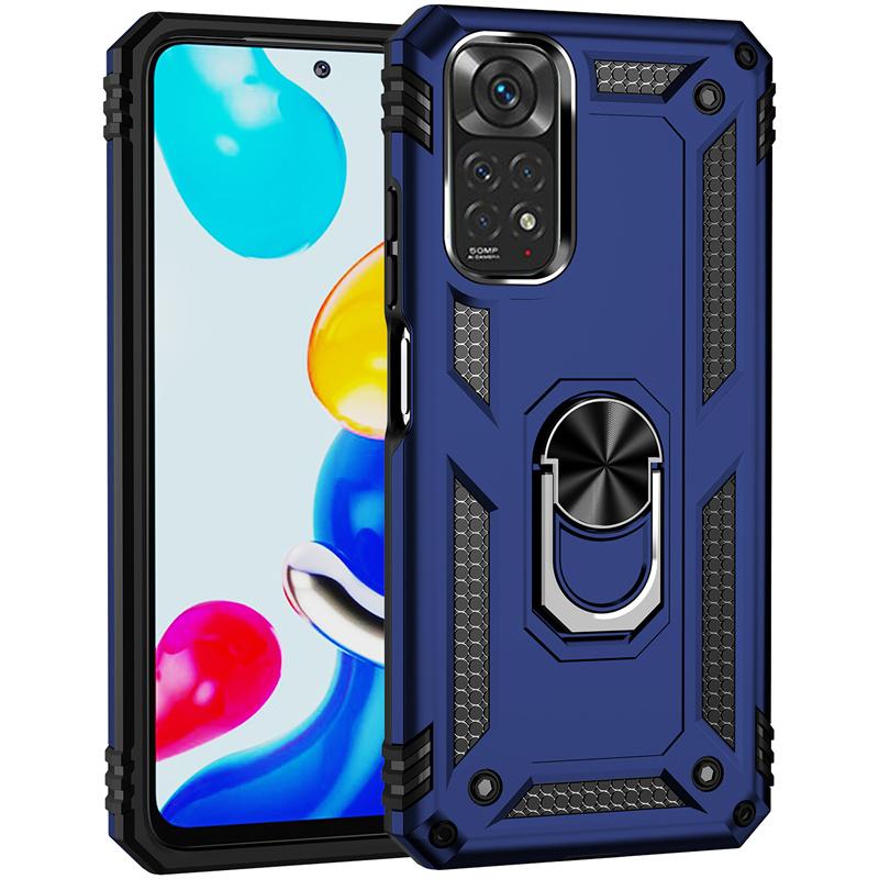 For Xiaomi Redmi Note 11 11S 2022 Case Magnetic Metal Ring Holder Bumper Armor Cases For Redmi Note11 Pro 11E Pro 5G Back Cover