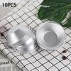 Aluminum Alloy Pudding Egg Tart Mould Non-stick For Kitchen/baking 10PCS /set