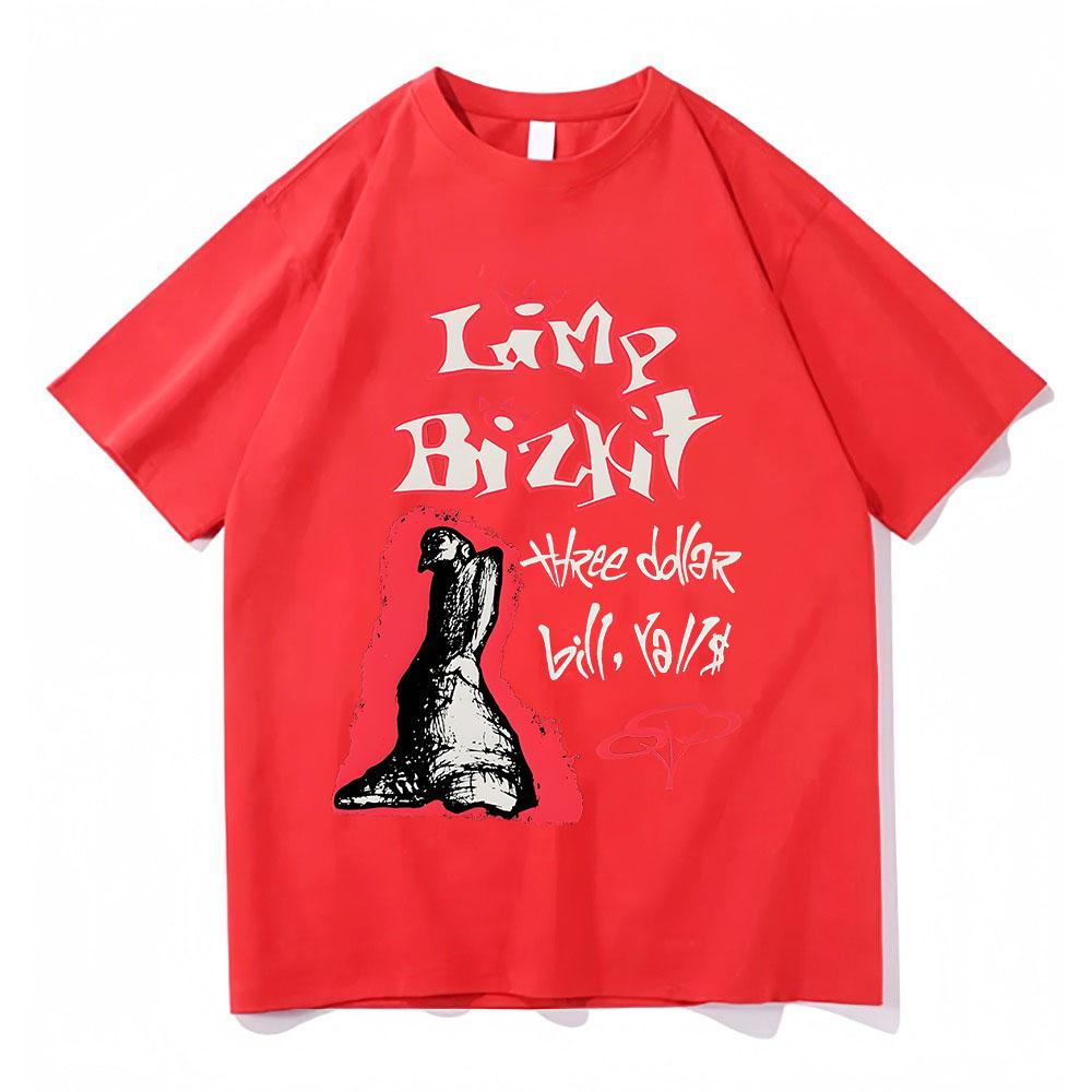 Футболка с графическим принтом группы Limp Bizkit, хип-хоп, для мужчин и женщин, хлопковая, с коротким рукавом, повседневная, свободного покроя, уличные футболки, топы