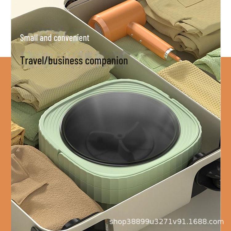 Компактная складная стиральная машина — идеально подходит для дома, общежития или детской прачечной