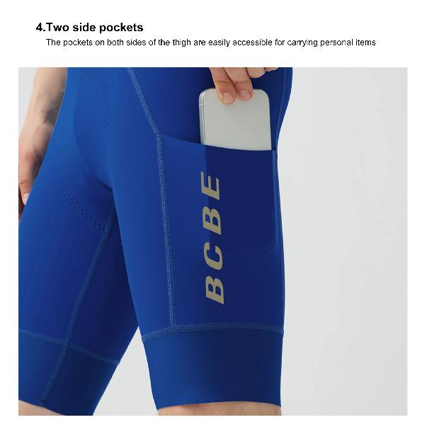 BCBE-ING Men RACE Cycling Bib Shorts Italy 7Hour Elastic Interface 120kg Density Pad Lightweight Quick Dry Breathable Bib Shorts