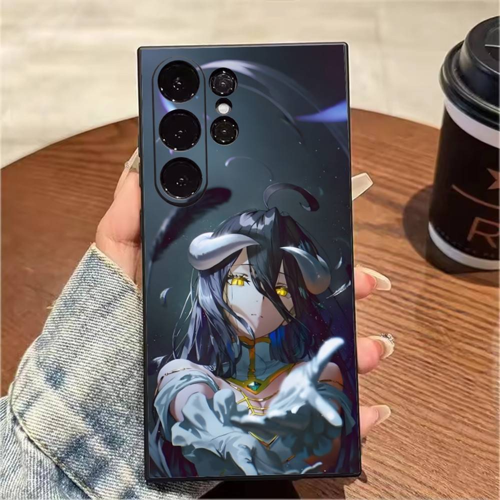A-ALBEDO Из Overlord-S Чехол для телефона Для Samsung S25,S24,S21,S22,S23,S20,Ultra,S26,Plus,Fe,Note,5G Черный Чехол