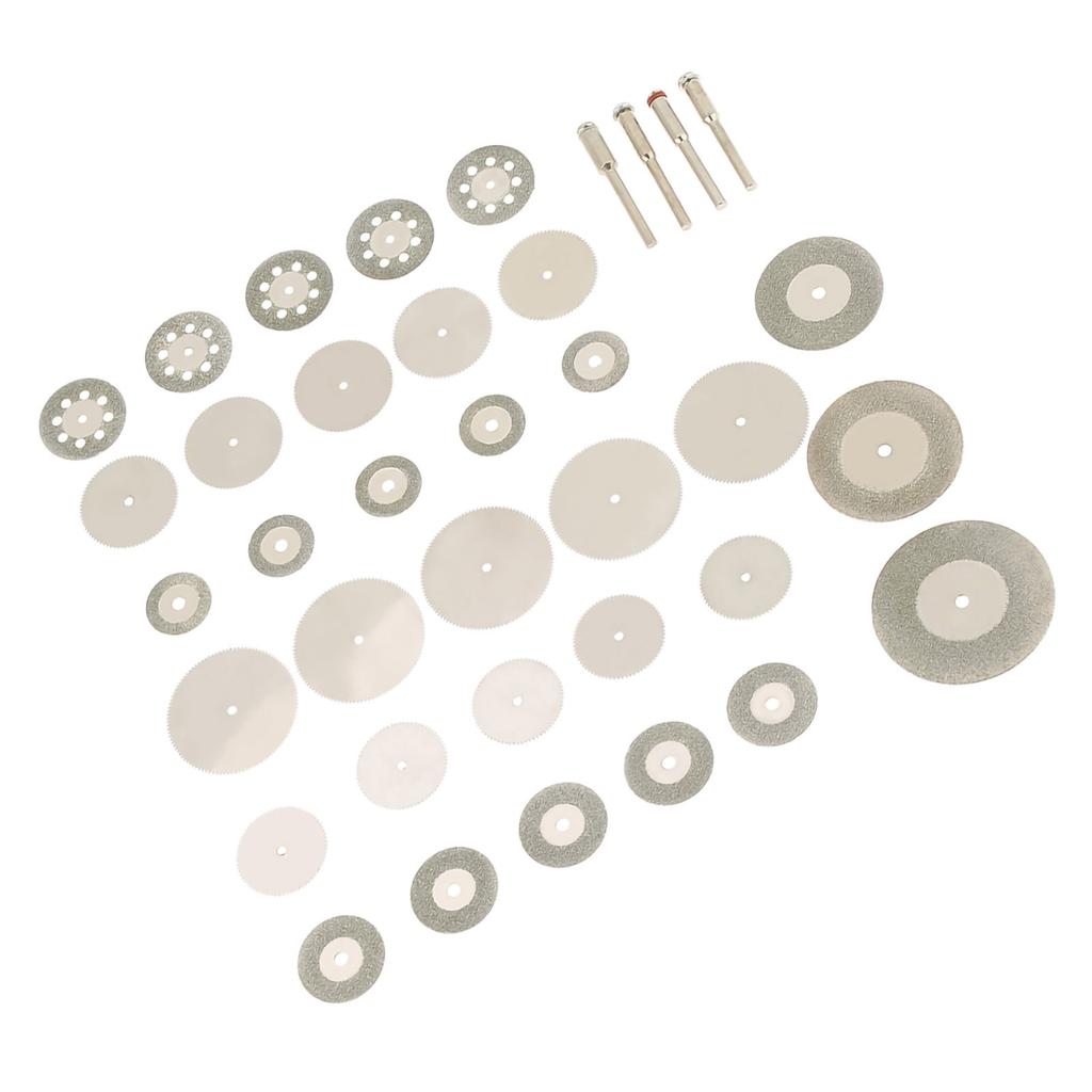 37 шт. алмазных режущих дисков из нержавеющей стали и набор оправок для вращающихся инструментов