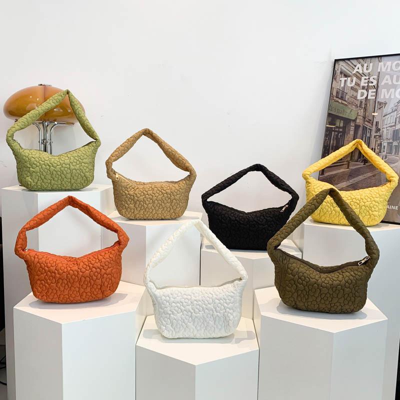 Women'S Bag Fashion Shoulder Bag Texture Embroidery Thread Handbag Simple Underarm Bag Tide