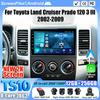 Android 16 Для Toyota Land Cruiser Prado 120 3 III 2002 - 2009 Автомагнитола Стерео Головное устройство Мультимедиа Видеоплеер 2K QLED 9 Дюймов