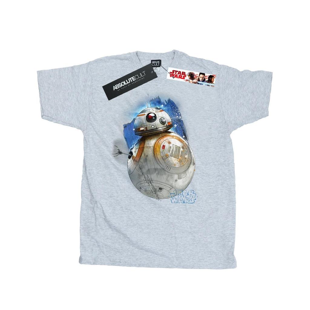 Звездные войны: Мужская футболка The Last Jedi с рисунком BB-8, из шлифованного хлопка