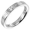 TIFFANY&Co. Flat Band Ring Pt950Platinum/3P Diamond #3.7(US Size) 4.86g Women Used