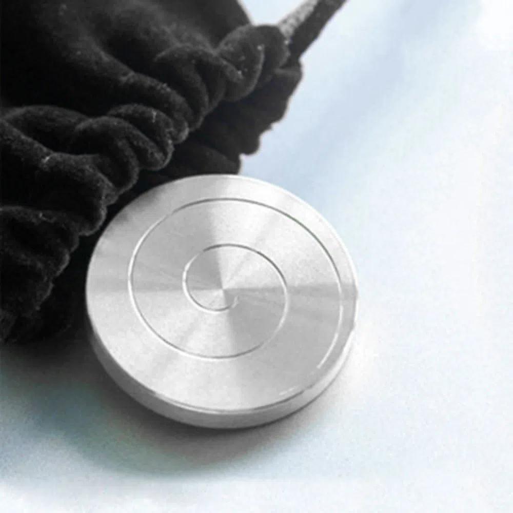 Stainless Steel Fidget Spinner Toys Round Fingertip Gyro Desktop Spinner Toys Christmas Gifts