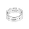 Maison Margiela Кольцо серебряное с гравировкой логотипа 6,5 мм Sm1uq0124 P8865 102