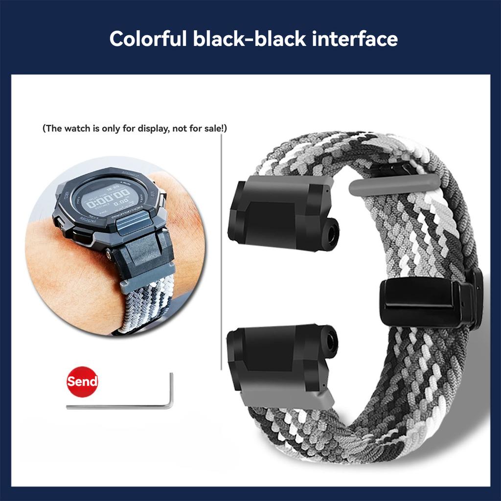 GBD-300 Эластичный нейлоновый ремешок Для Casio G-SHOCK 3568 GBD300 GBD-300-1JF модифицированная ткань Ремешок для часов мужской Браслет наручный
