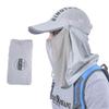 Foldable Packable Baseball Cap with Long Detachable Face Veil Neck Flap UV Protection Portable Sun Hat Outdoor Cap Unisex