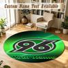 Round Rug Custom NameHannover 96 Pattern Non Slip Carpet Home Floor Decor