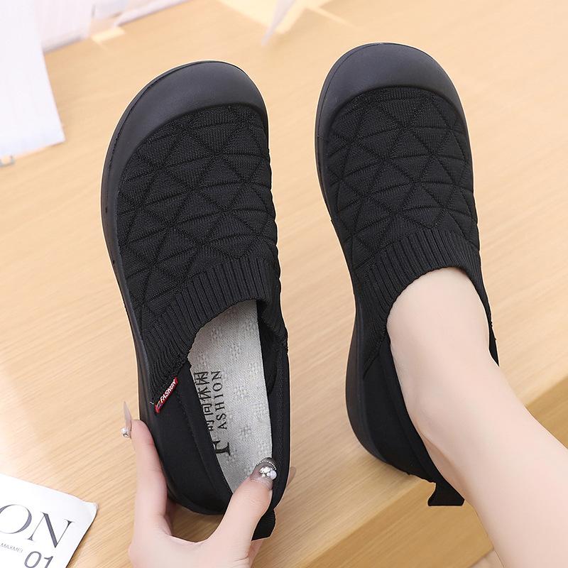 Женские тканевые туфли с мягкой подошвой, мягкой поверхностью, одним стременем, модные туфли, легкие, удобные, нескользящие, рабочие туфли, одинарные туфли