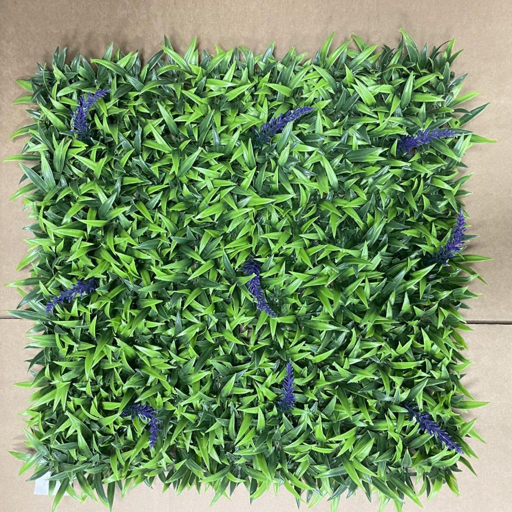 50×50cm Artificial Green Plant Wall - Plastic Vertical Garden, Fake Flower Wall, Synthetic Turf Background