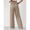 Women's Explosive Striped Casual Trousers Straight Legs